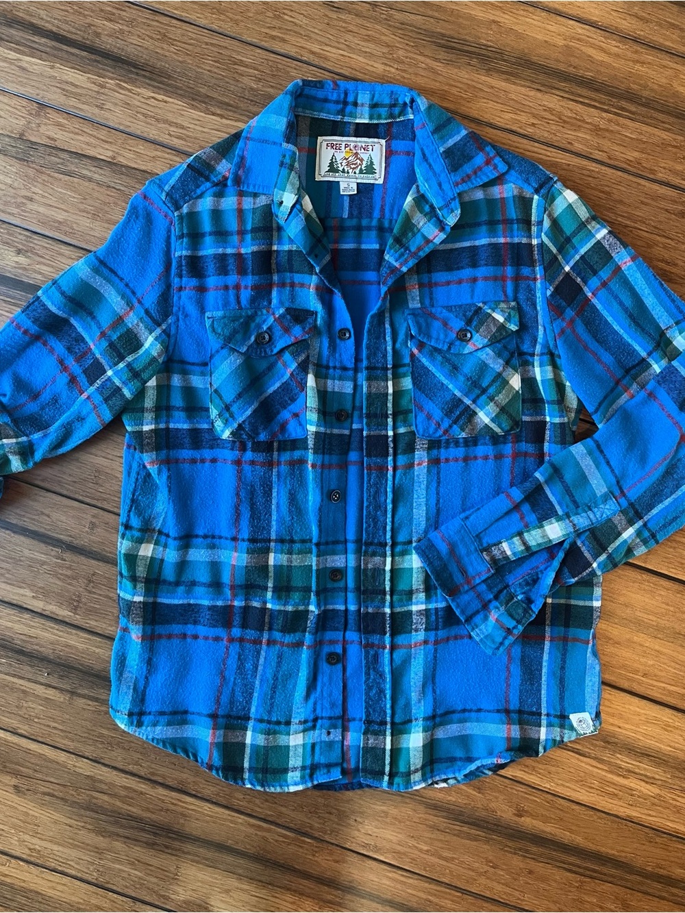 Free Planet plaid shirt